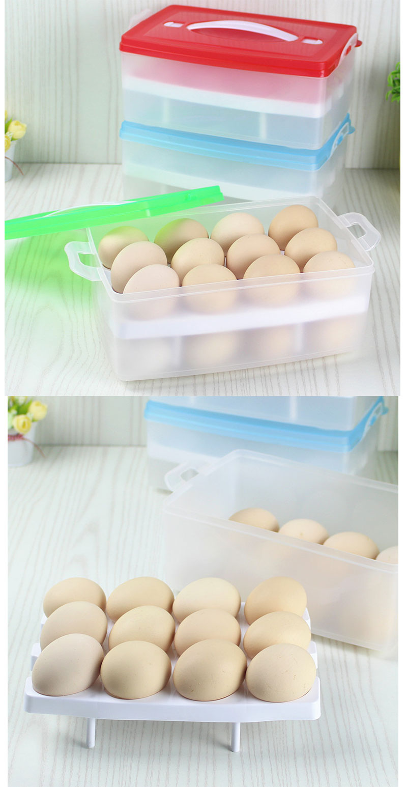 Portable Dozen Frozen Dumplings Food Egg Container Storage Box