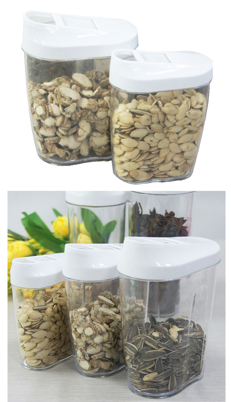 Professional Custom BPA-free Plastic Canisters For Dry Food Premium Food Storage Container