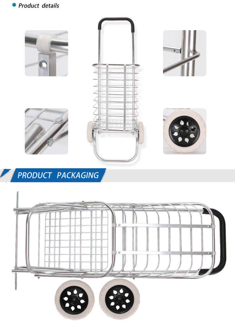 Direct Selling Outdoor Aluminum Folding Market Hand Push Cart