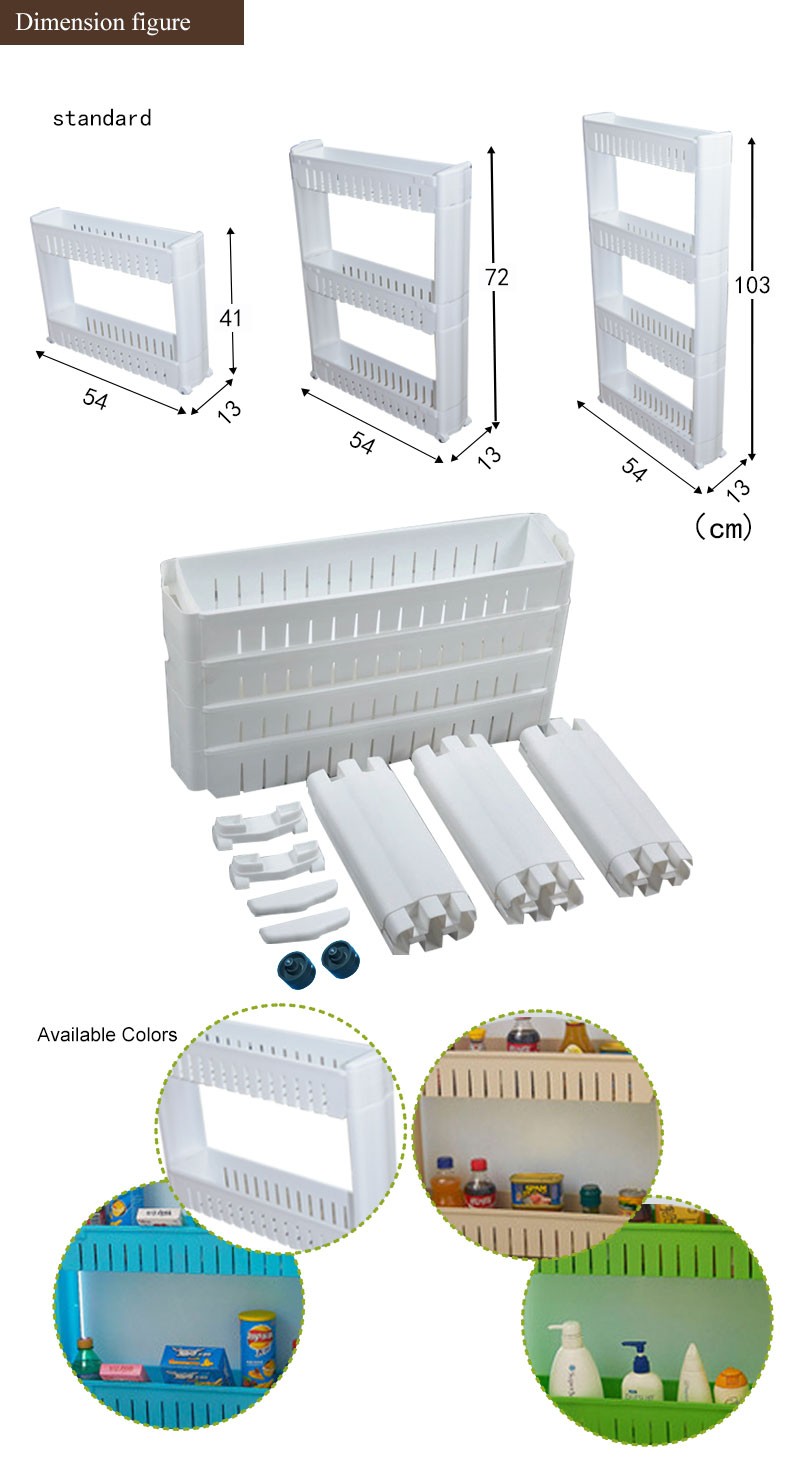 Custom Kitchen Bathroom Corner Multipurpose Rack Plastic Storage Shelf