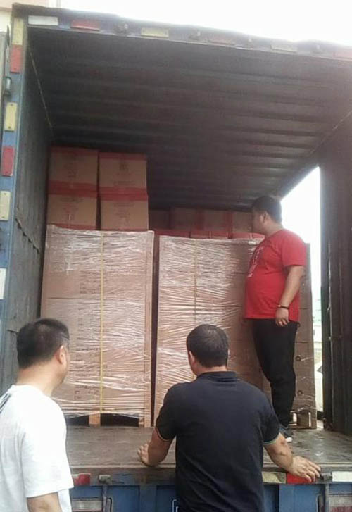 Taiwan customers 5000PCS shopping cart shipment