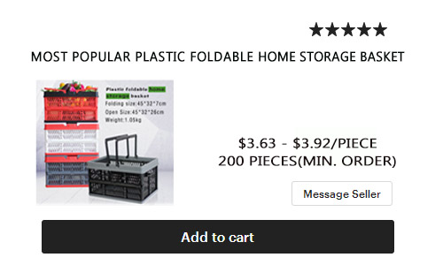 Most Popular Plastic Foldable Home Storage Basket