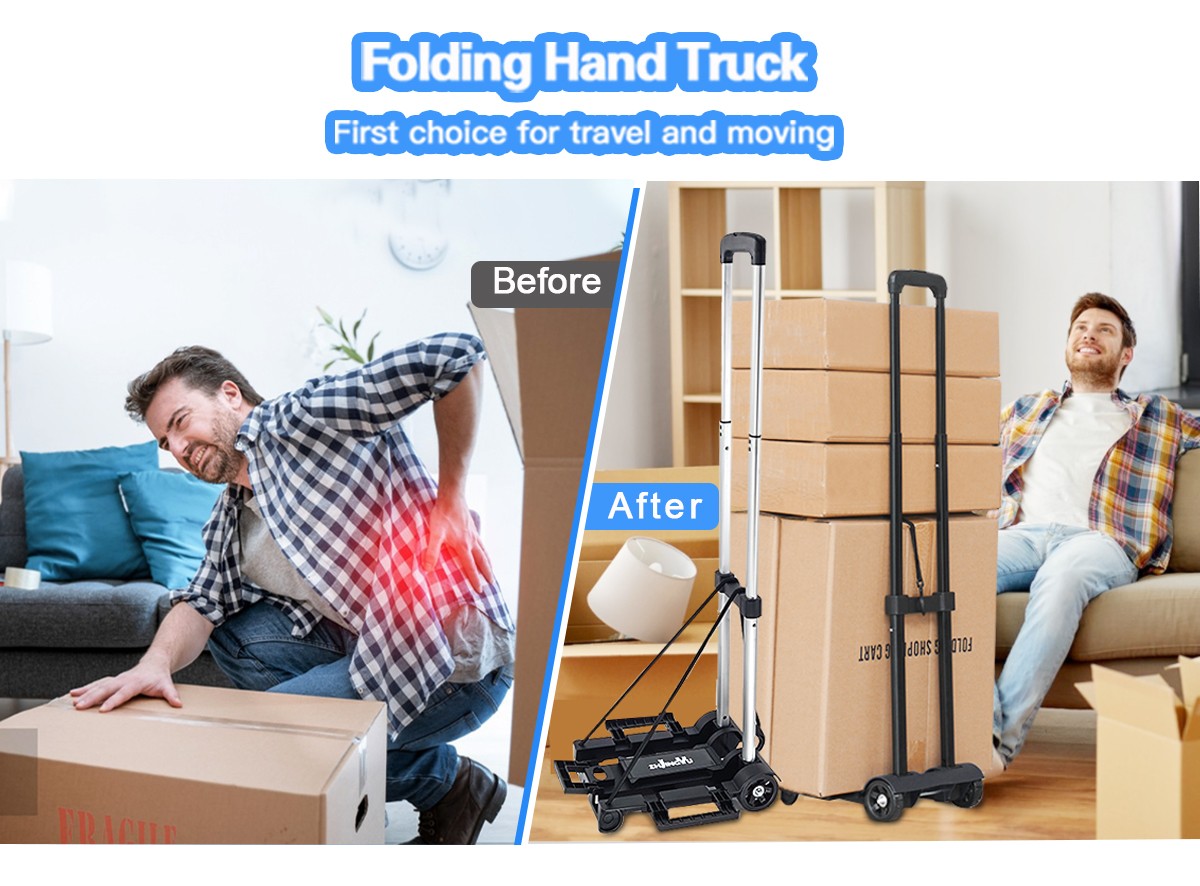 Folding Hand Truck First choice for travel and moving 