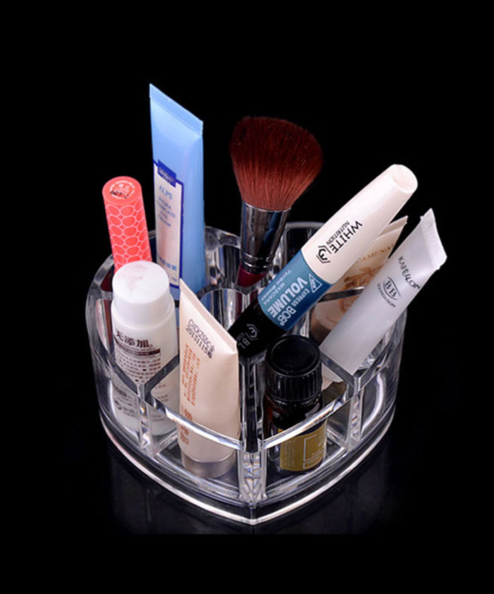 Lipstick Nail Polish Skin Care Eyebrow Pencil Brush Organizer Acrylic Cosmetic Case