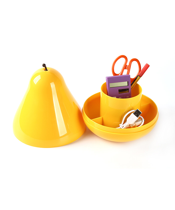 Creative Cute Pear-Shaped Desktop Snacks Candy Sundries Storage Box