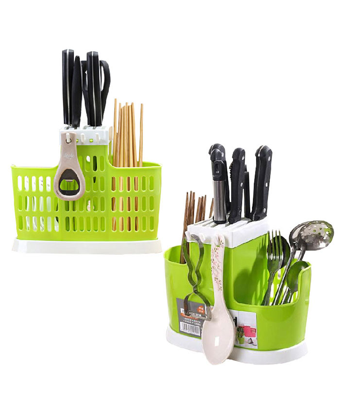 Kitchen Accessories Organizer Fork Spoon Plastic Storage Knife Holder