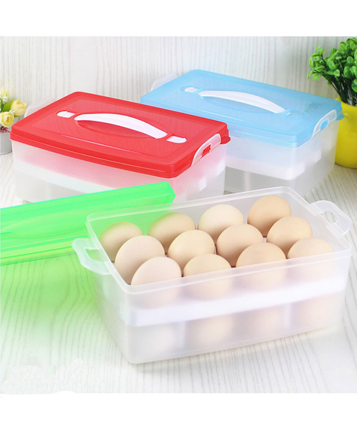 Portable Dozen Frozen Dumplings Food Egg Container Storage Box