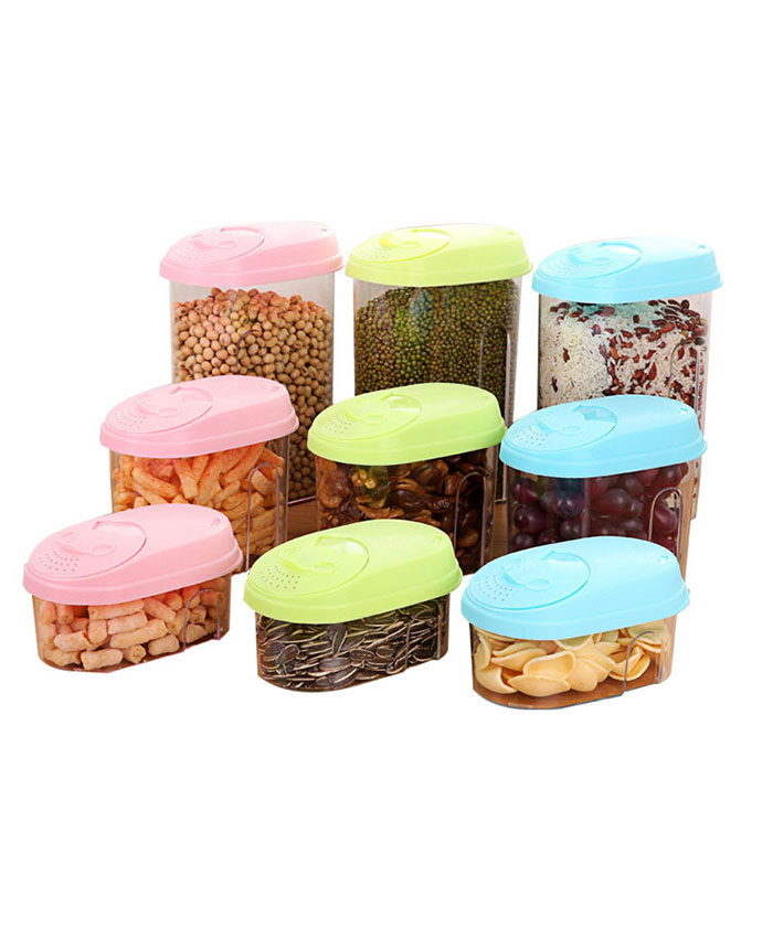 Cookie Baking Kitchen Container Set Storage Canisters Clear Food Jars