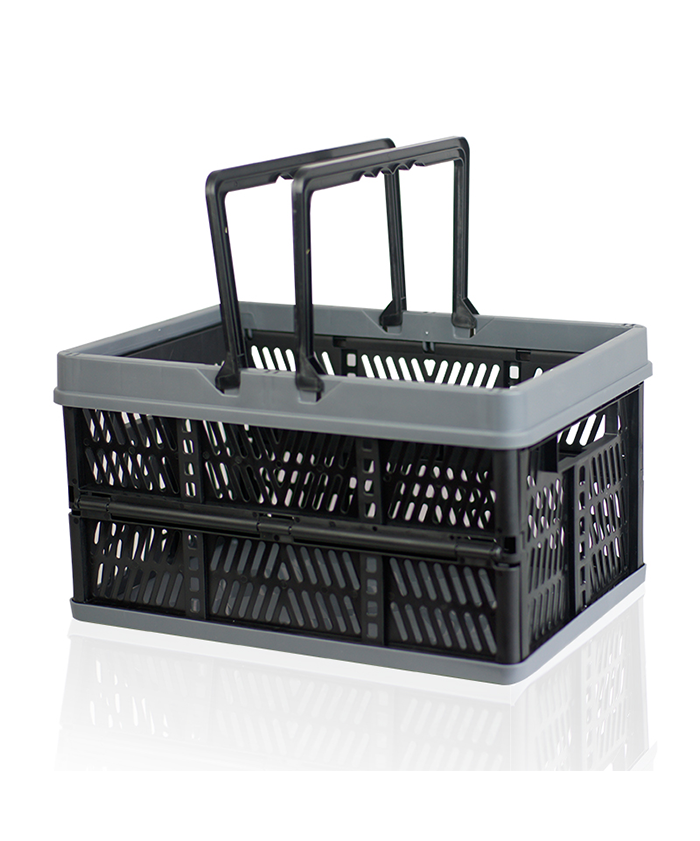 Supermarket Storage Kichen Foldable Folding Vegetable Plastic Laundry Shopping Basket