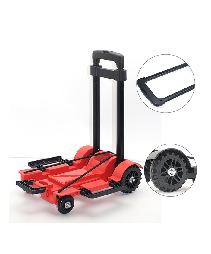 Aluminum Folding Luggage Cart Travel Foldable Market Shopping Trolley for Sale