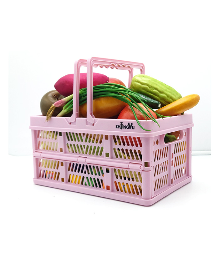 Collapsible Plastic Storage Crates Sundries Basket Supplier